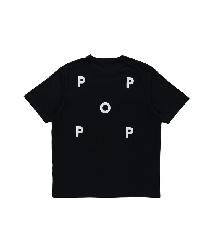 POP Trading Company Logo T-Shirt Black/White