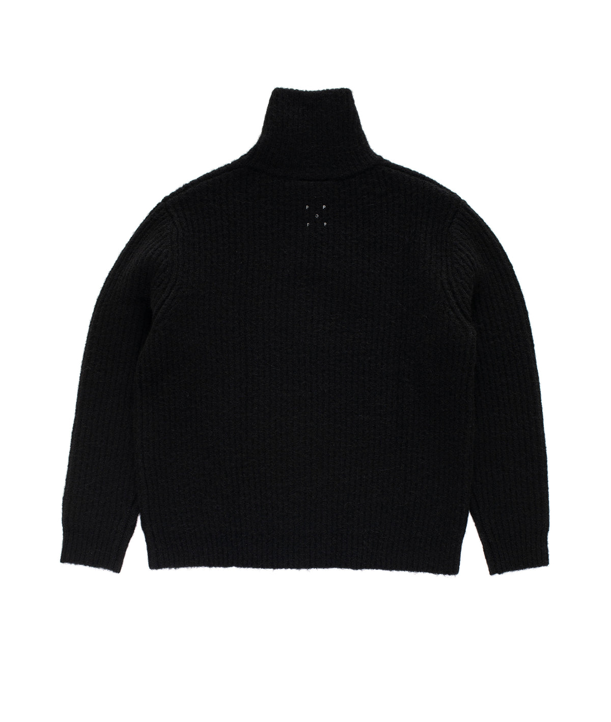 POP TRADING COMPANY Knitted Full Zip Black