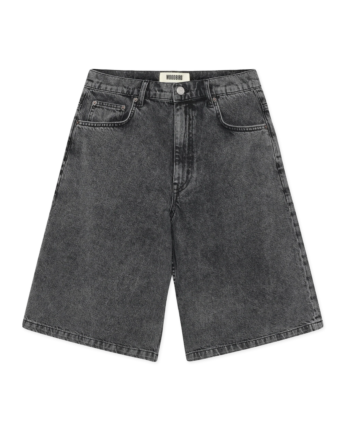 WOODBIRD Yuto Thunblack Shorts Dark Grey