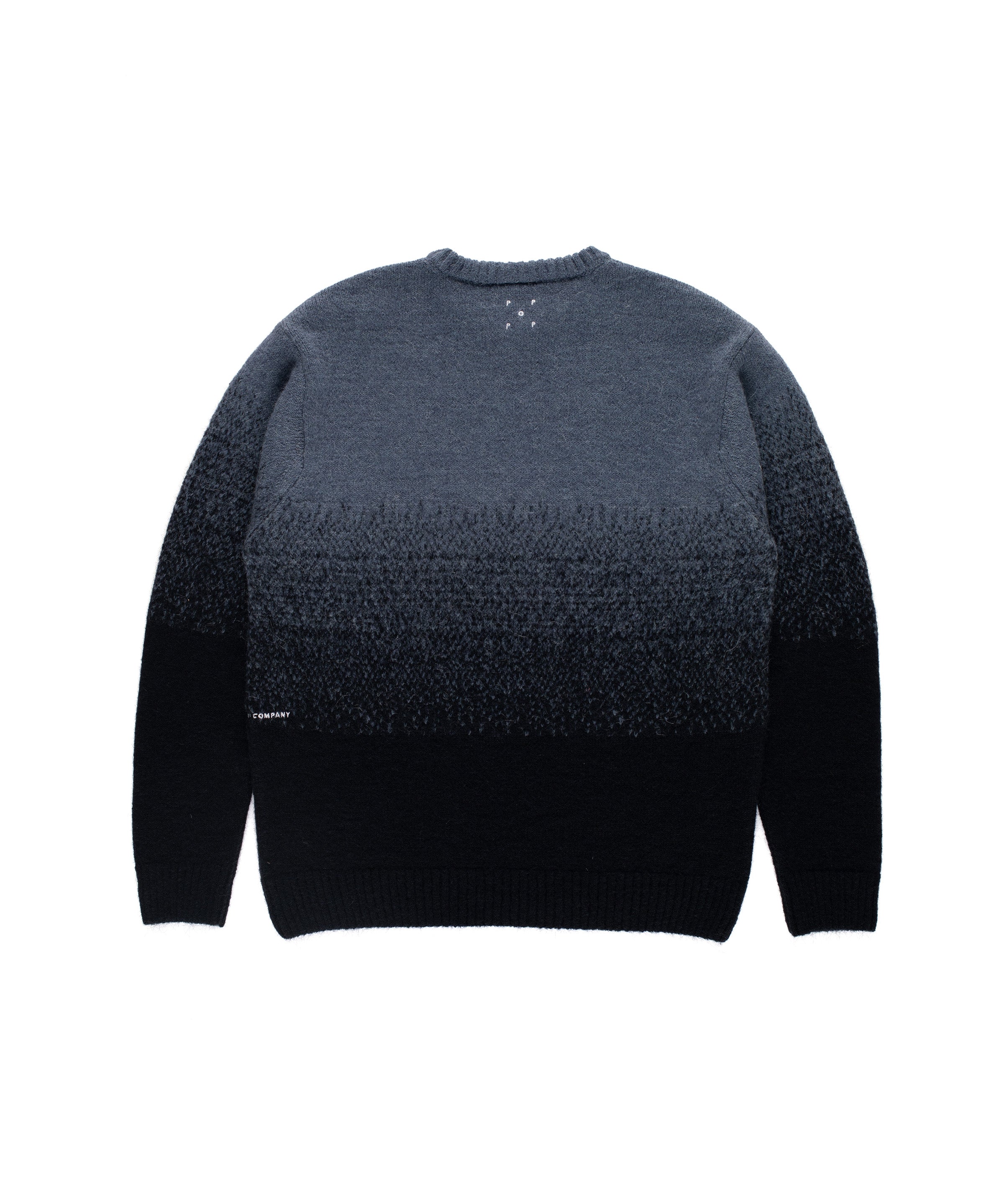 POP TRADING COMPANY Knitted Gradient Crewneck Tradewinds/Navy