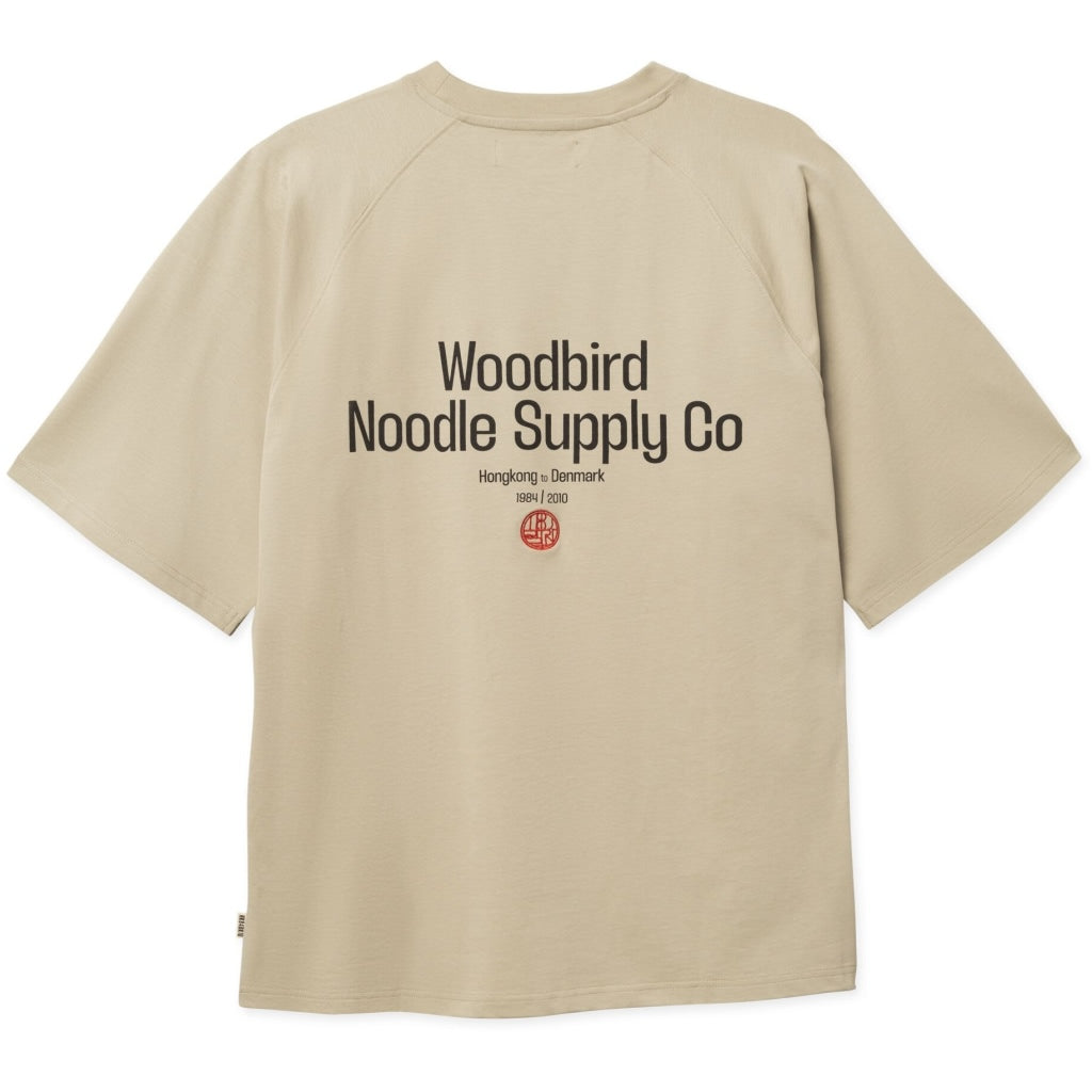 WOODBIRD Blake Supply Tee Stone  S