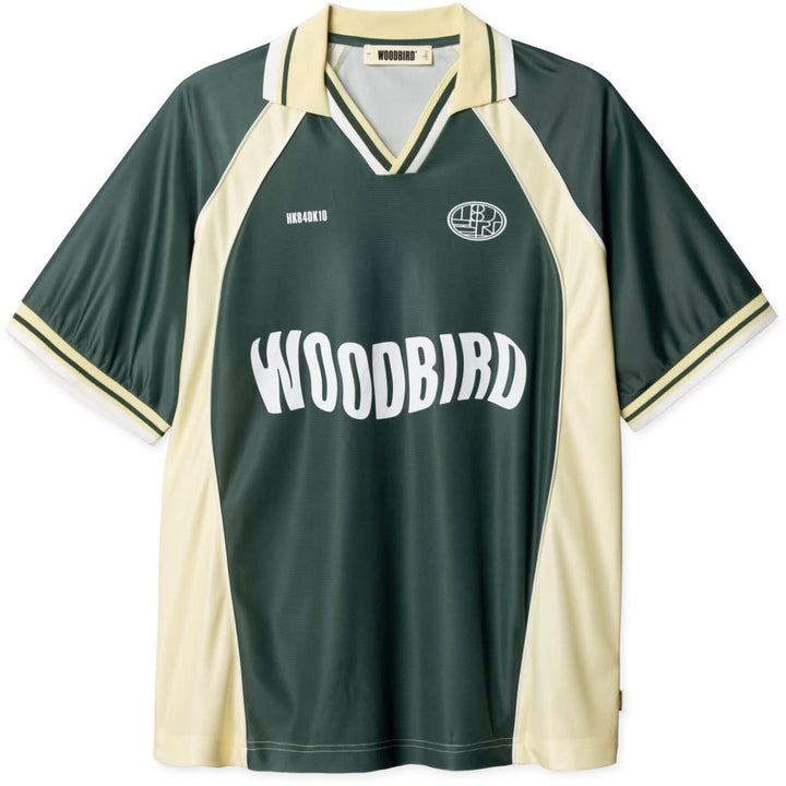 WOODBIRD Taka SS Sports Polo Pine Green