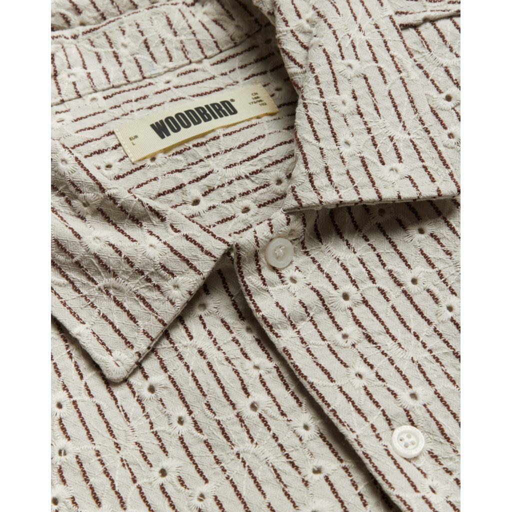 WOODBIRD Wang Sleeve Shirt Off White