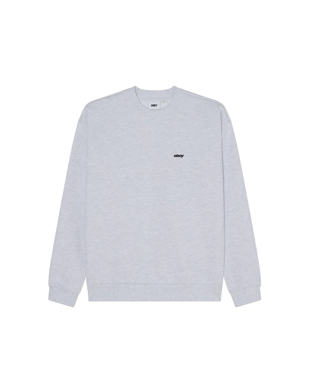 OBEY Shields Extra Heavy Crew Ash Grey
