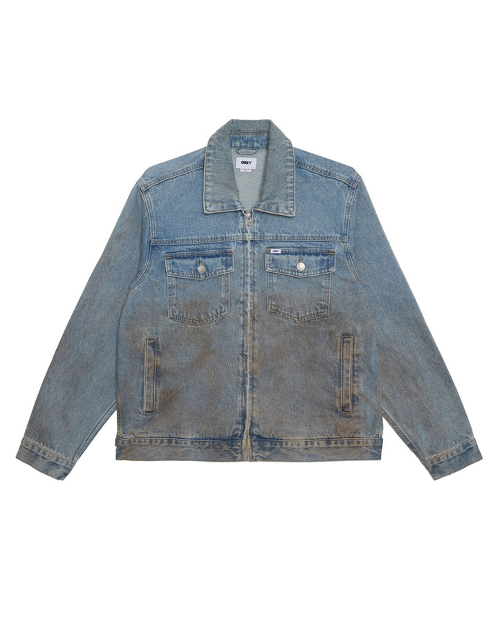 OBEY Base Trucker Jacket Vintage Indigo