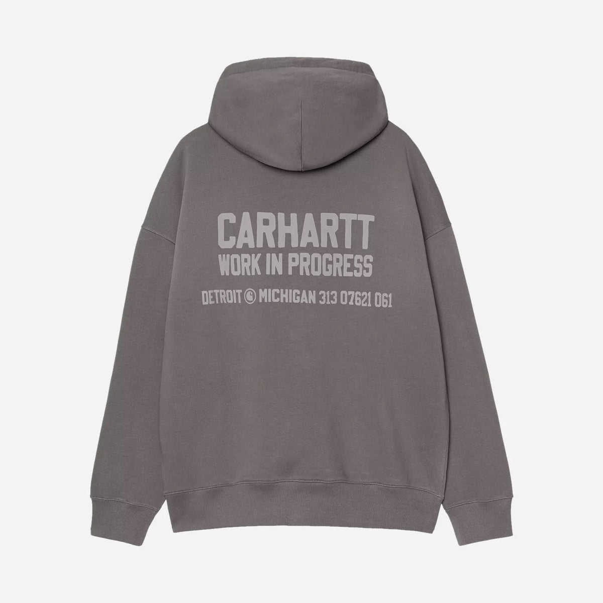 CARHARTT WIP Hooded Distance Sweatshirt Graphite Stone Dyed