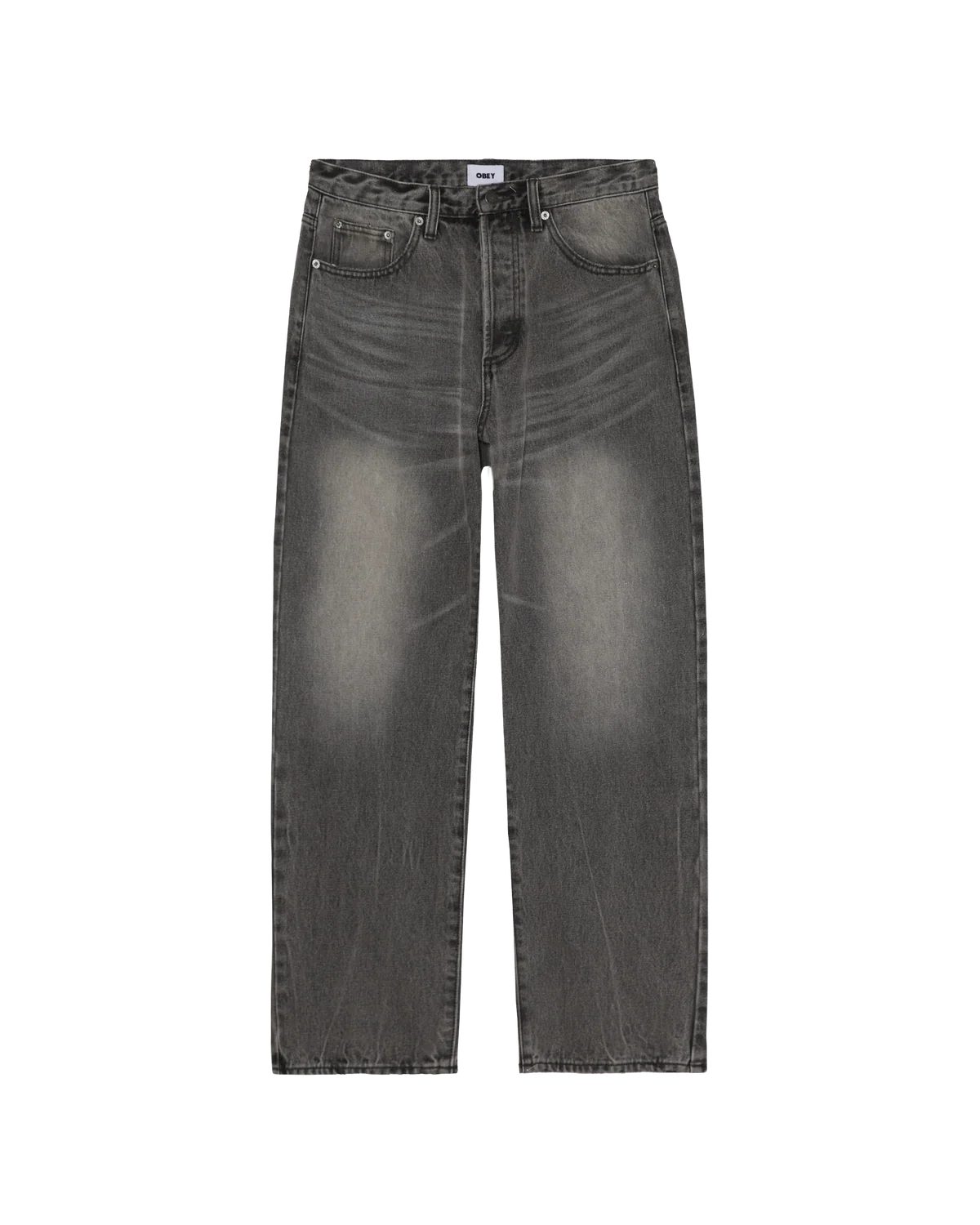 OBEY Boxcar Straight Leg Denim Archive Grey