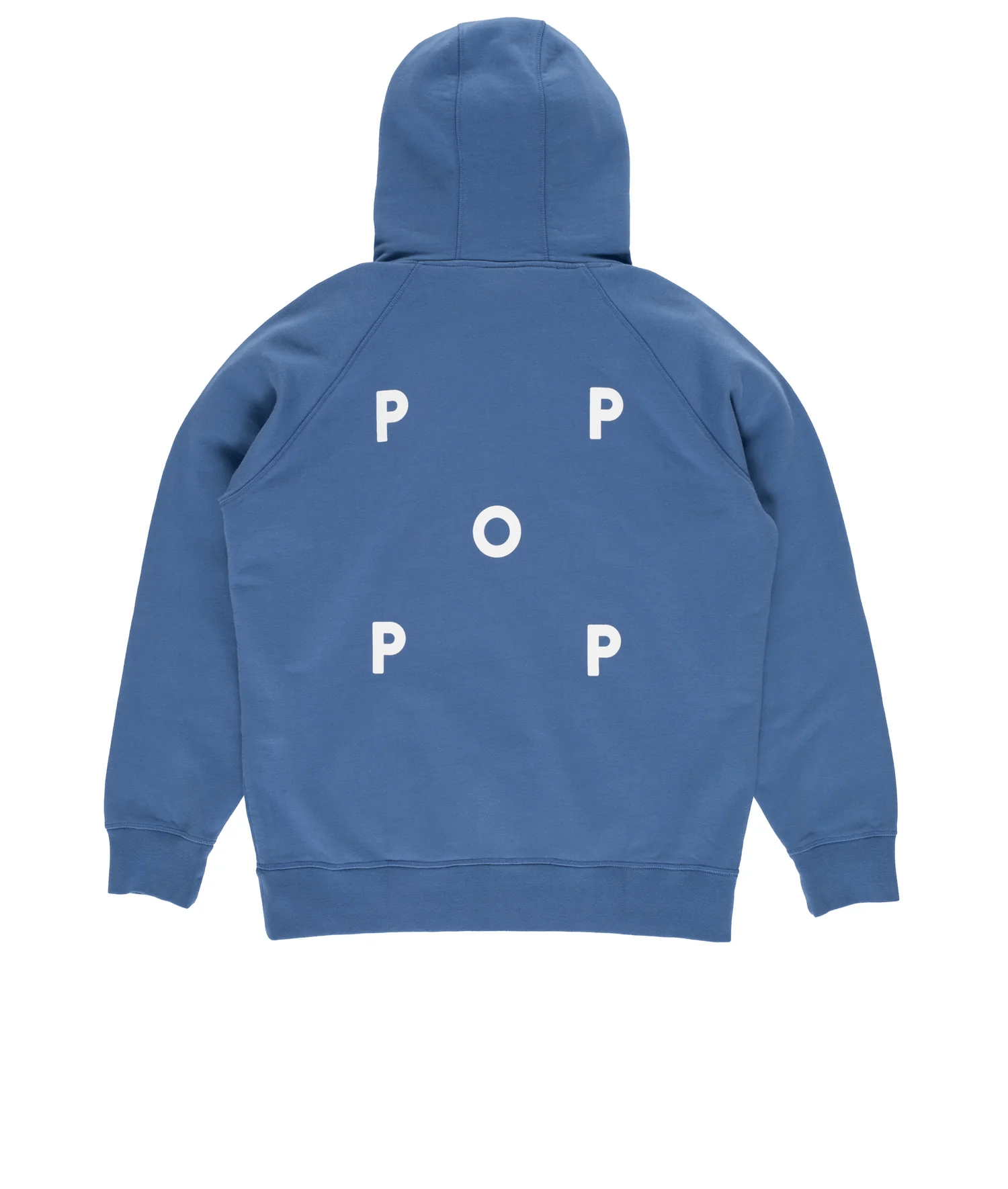 POP Trading Company Logo Hooded Sweat Dutch Blue
