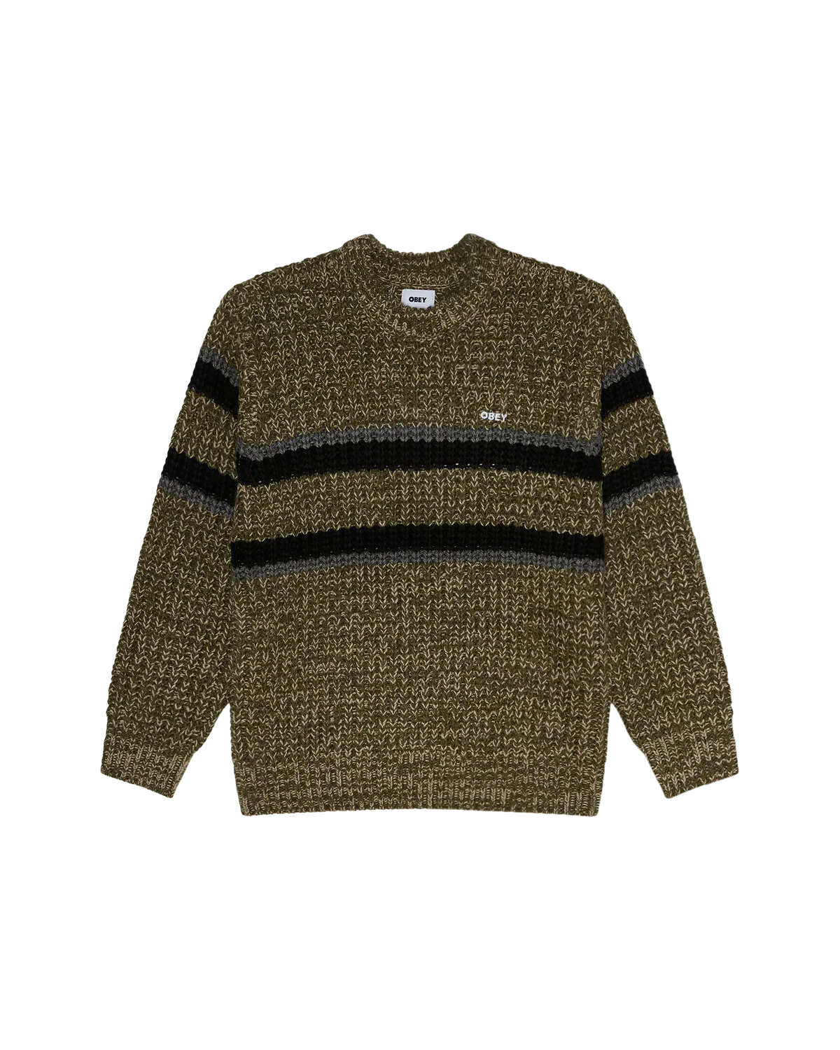 OBEY Alden Sweater Green Multi