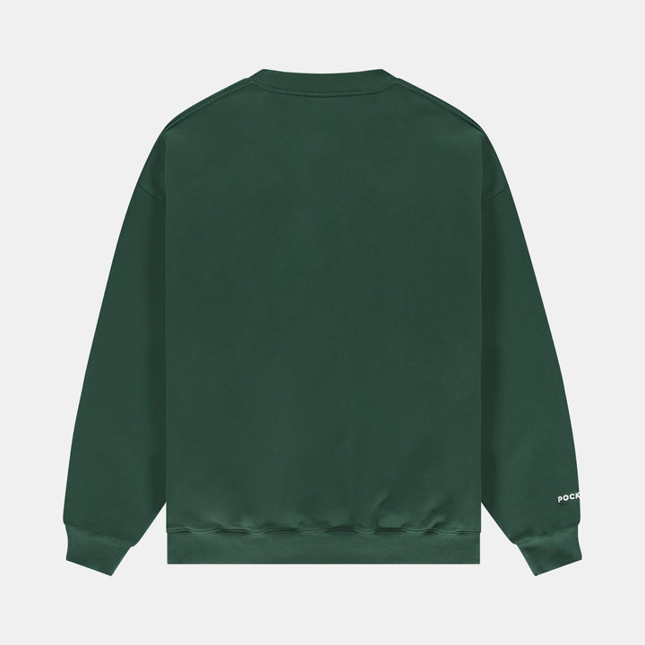 POCKIES Oversized Sundays Crew - Green