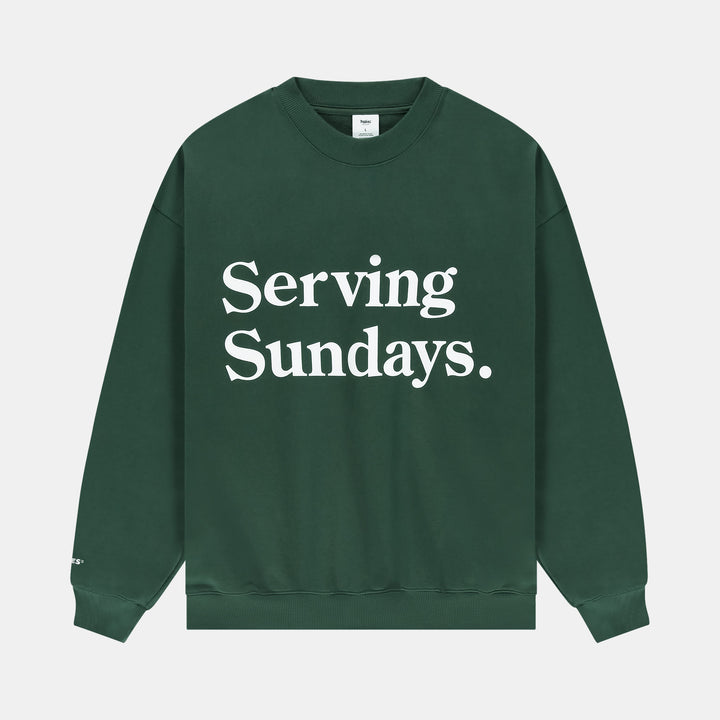 POCKIES Oversized Sundays Crew - Green