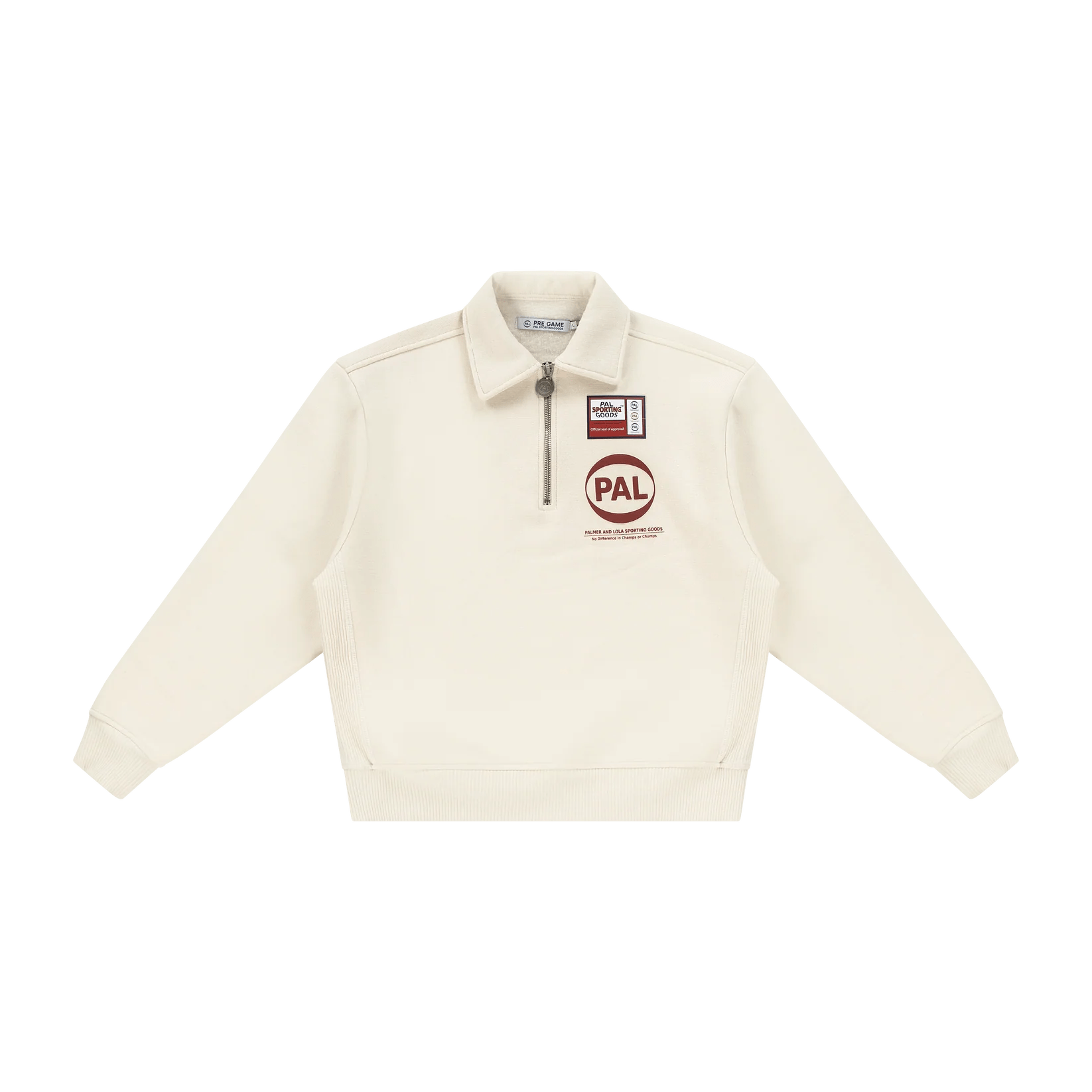 PAL SPORTING GOODS Pre Game Half Zip Marshmallow