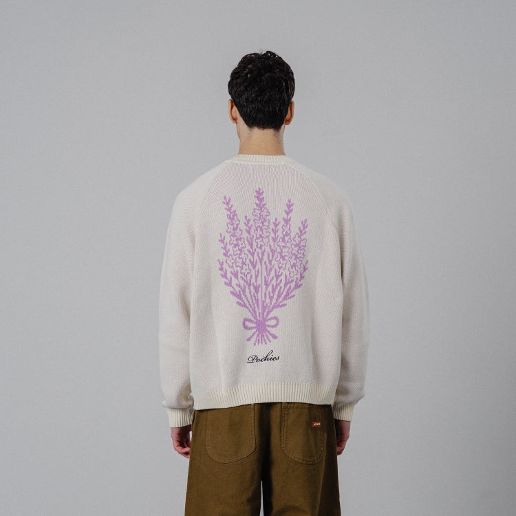 POCKIES Lavender Knit Off-White