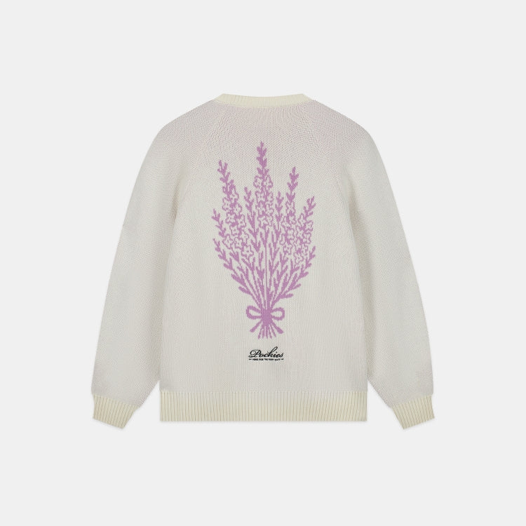 POCKIES Lavender Knit Off-White