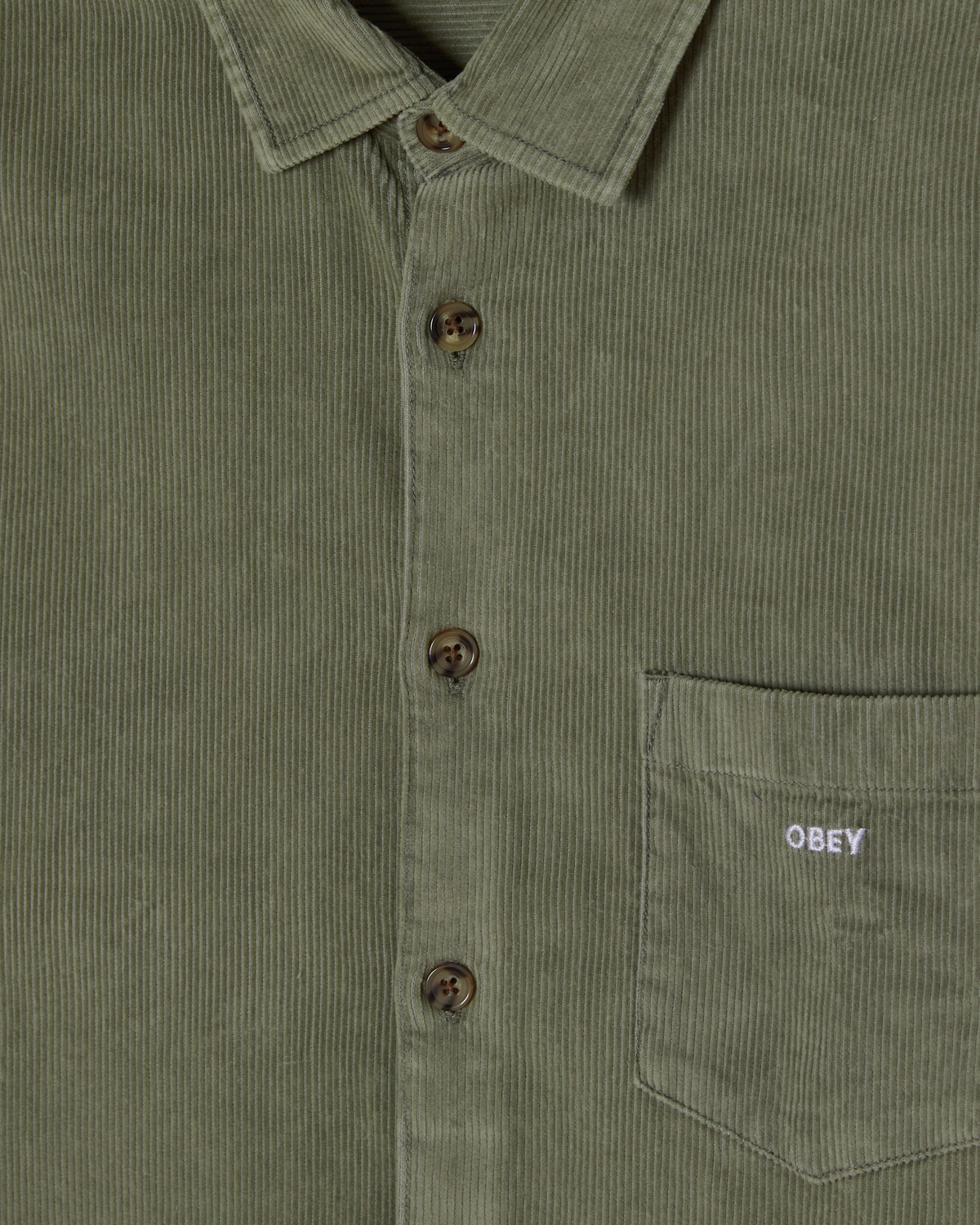 OBEY Tommy Corduroy Woven Vetiver