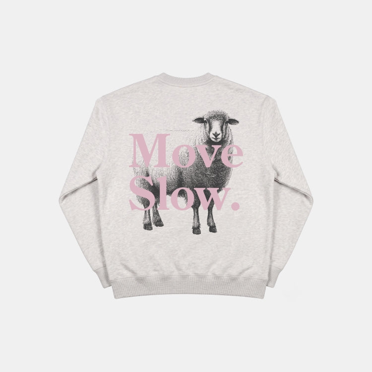 POCKIES Move Slow Crew Grey Melange