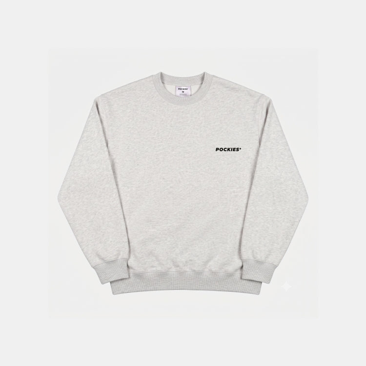 POCKIES Move Slow Crew Grey Melange