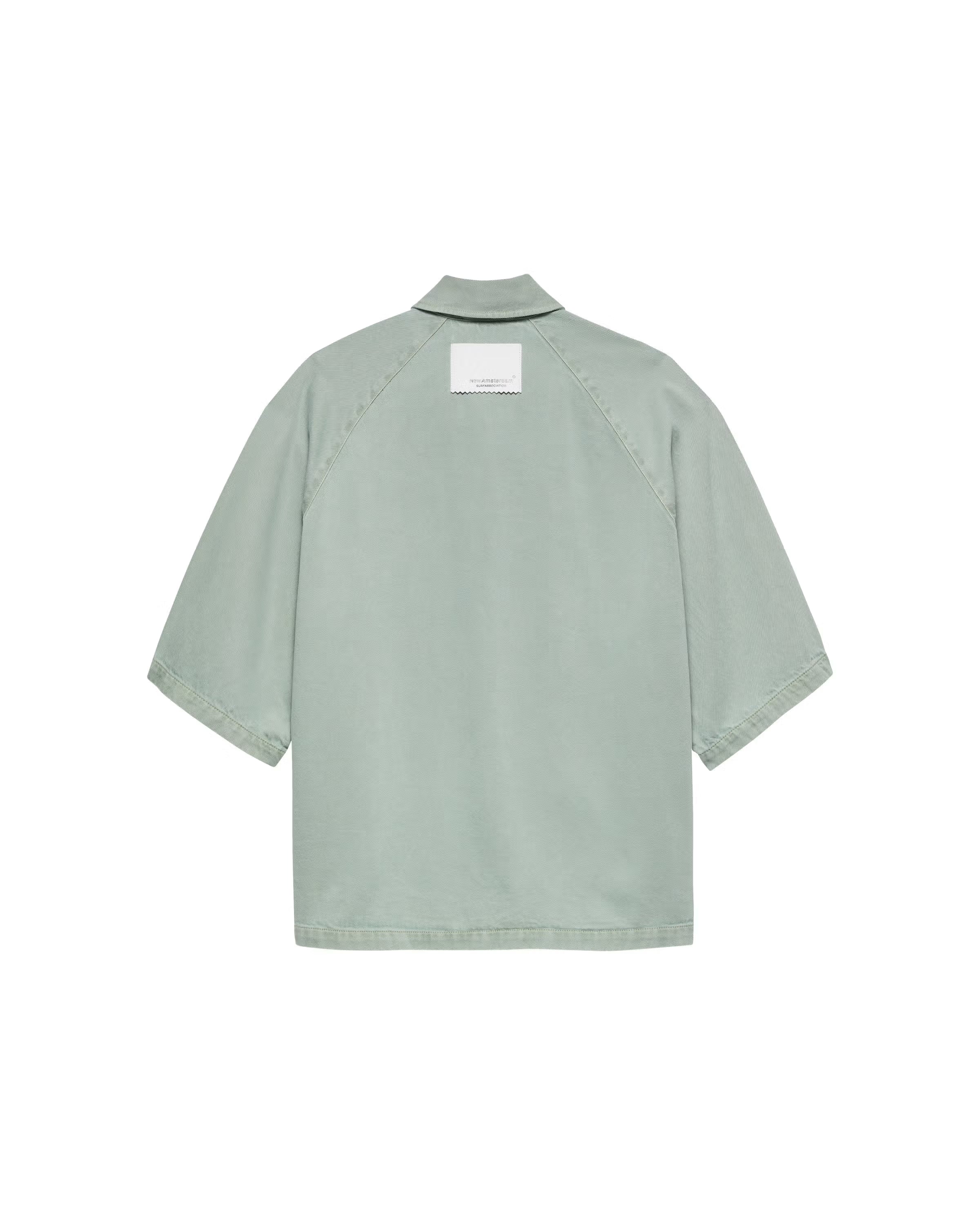NEW AMSTERDAM SURF ASSOCIATION Denim Short Sleeve Button-up Green