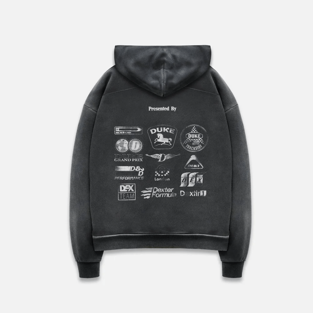 DUKE + DEXTER DR Sponsors Washed Grey Hoodie