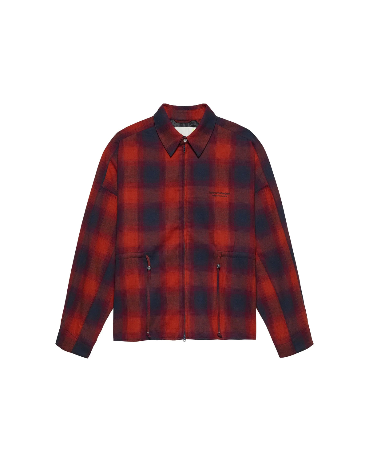 NEW AMSTERDAM SURF ASSOCIATION Flanel Overshirt Red