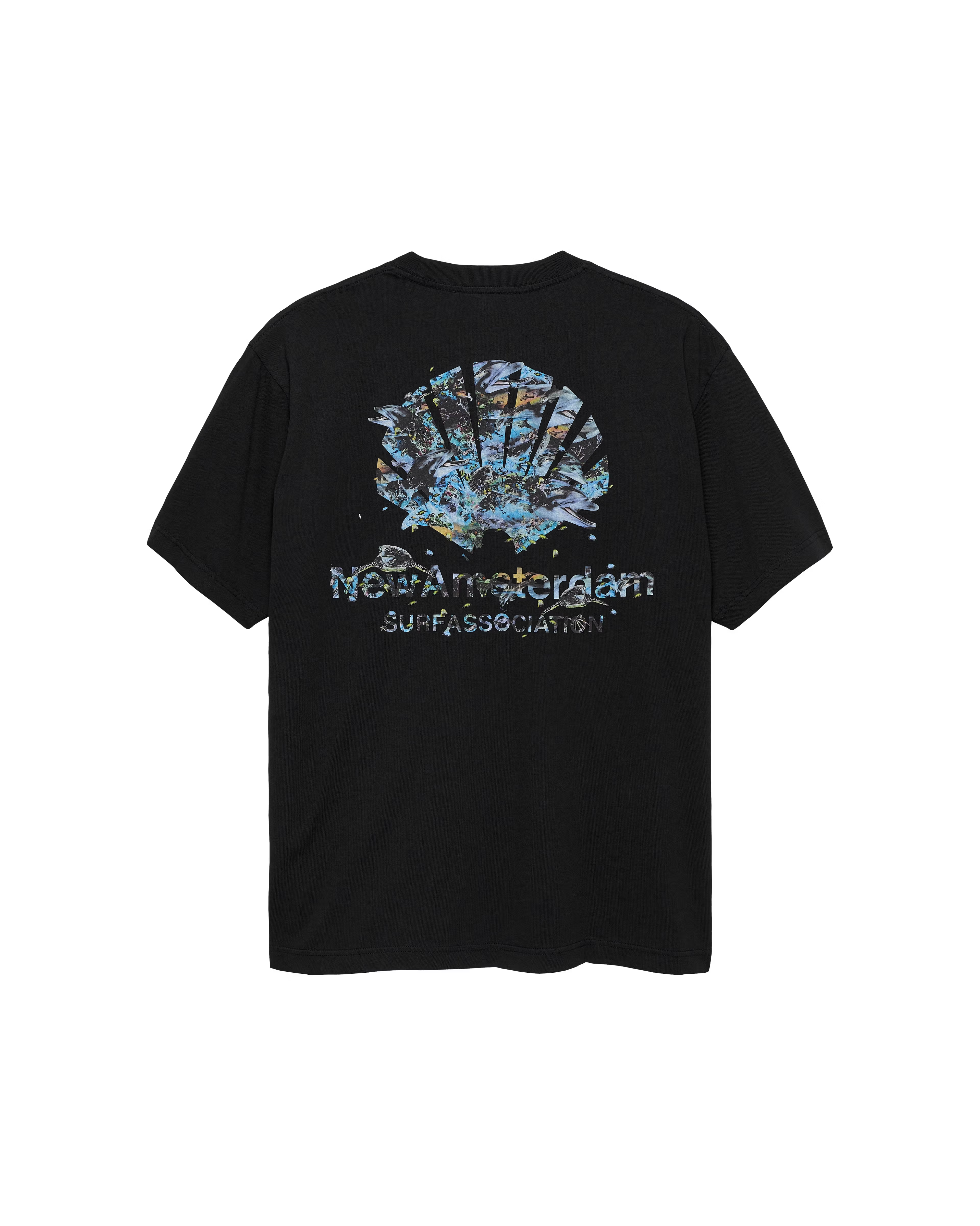 NEW AMSTERDAM SURF ASSOCIATION Dolphin Tee Black