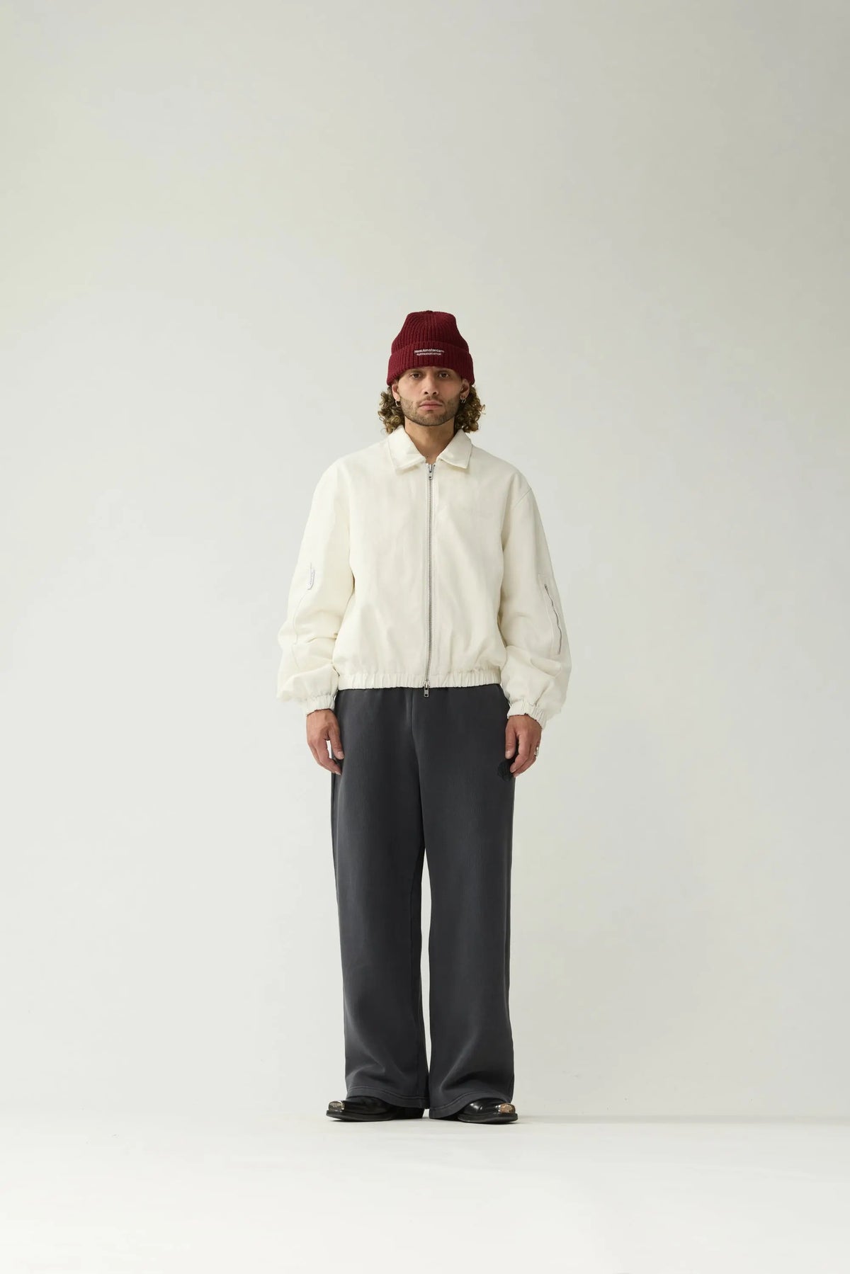 NEW AMSTERDAM SURF ASSOCIATION Denim Padded Jacket White