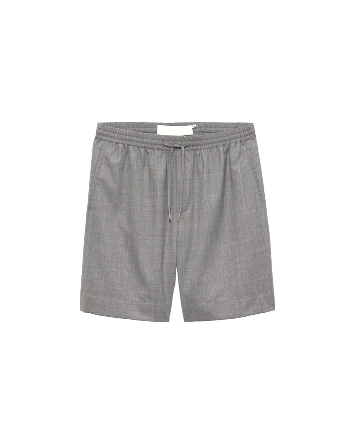 NEW AMSTERDAM SURF ASSOCIATION Wool Work Shorts Grey W/Pink Pinstripes