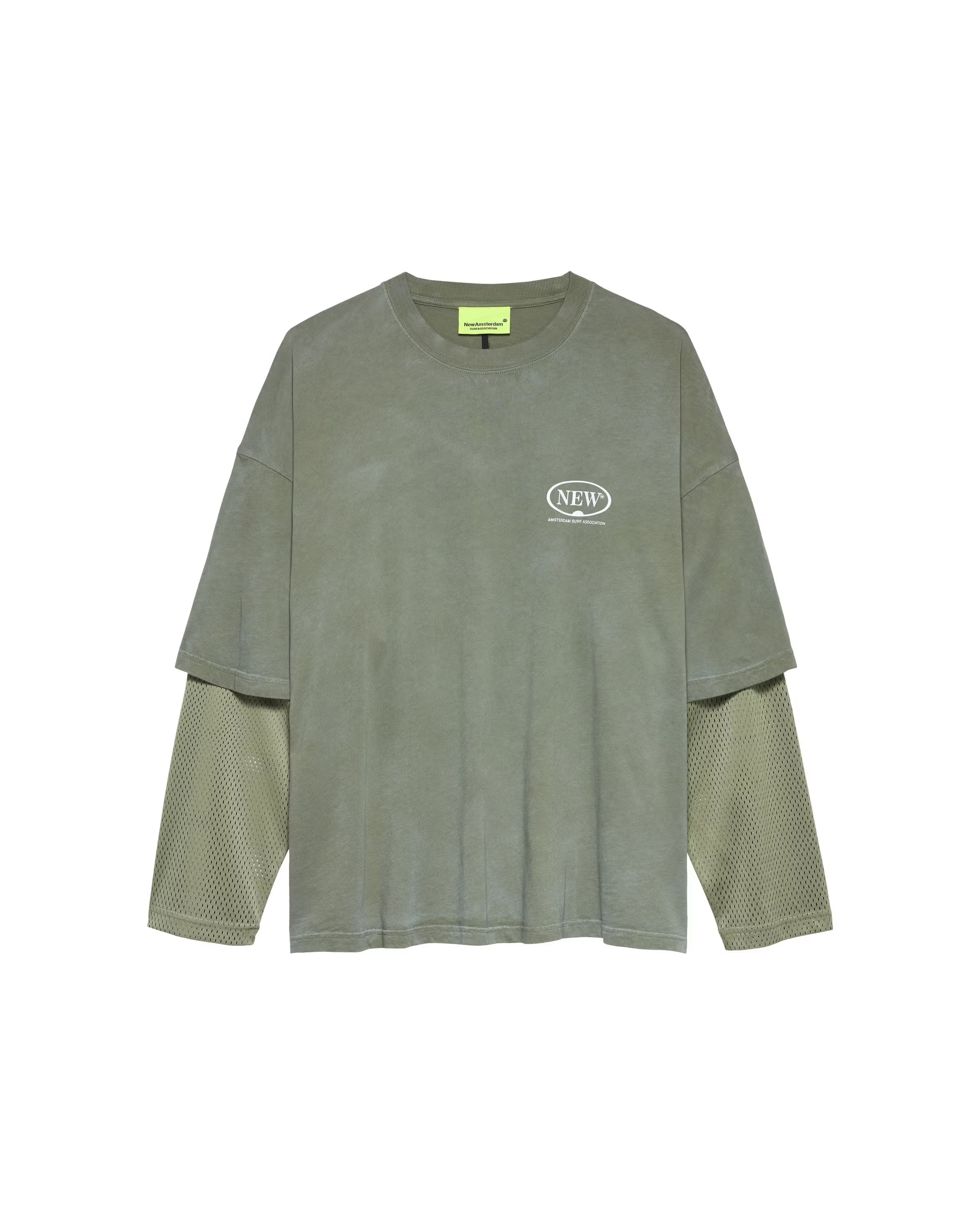 NEW AMSTERDAM SURF ASSOCIATION Double Layer Longsleeve Sea Grass