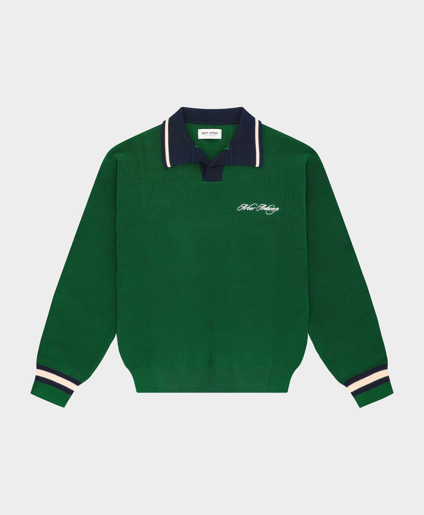 ARBOR ANTWERP V-neck Polo Green