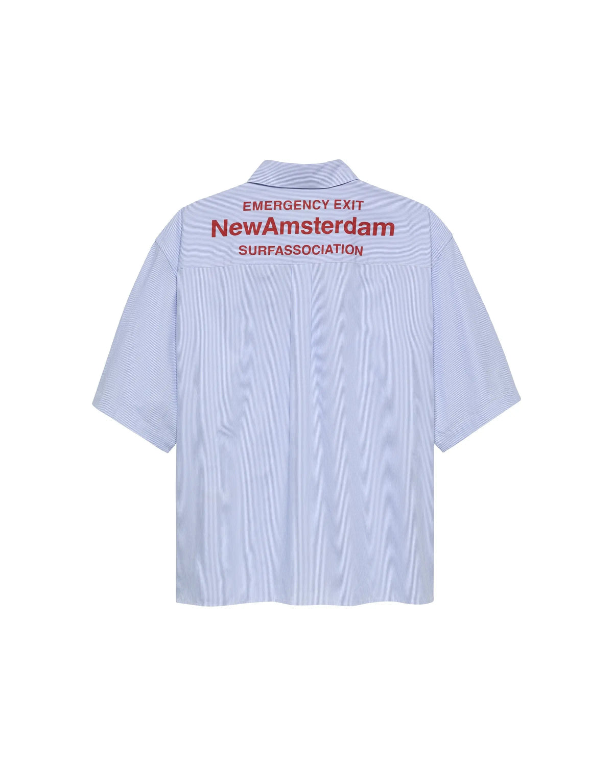 NEW AMSTERDAM SURF ASSOCIATION Beach Shirt Short Sleeve Blue