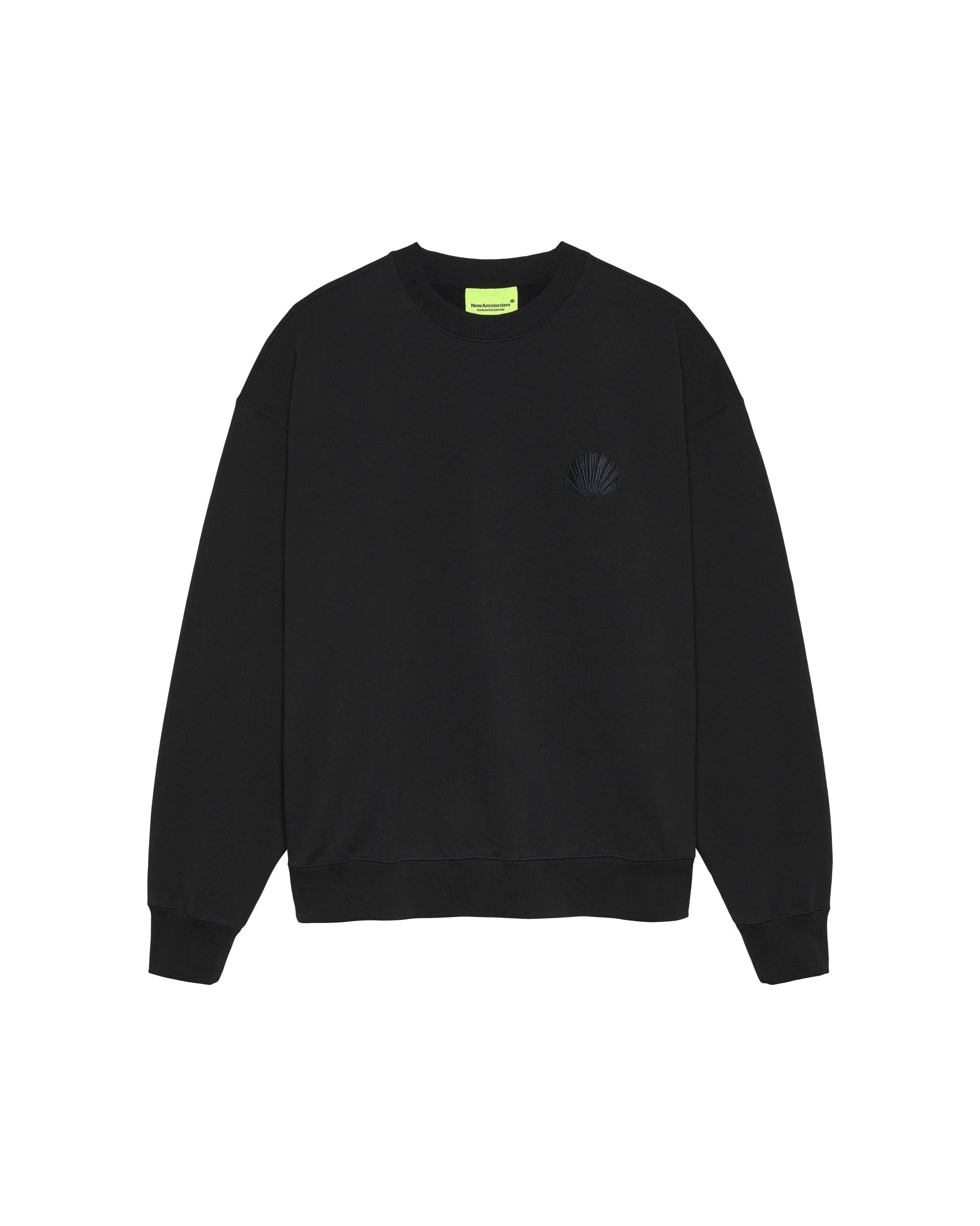 NEW AMSTERDAM SURF ASSOCIATION Logo Crewneck Black