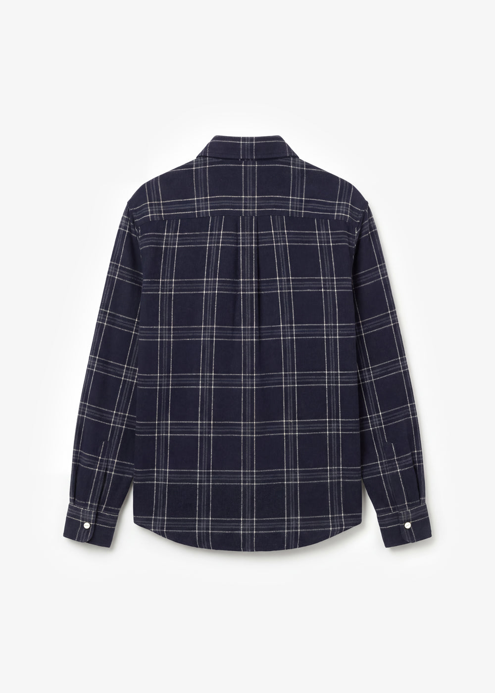BRAMS FRUIT Flanel Overshirt Navy