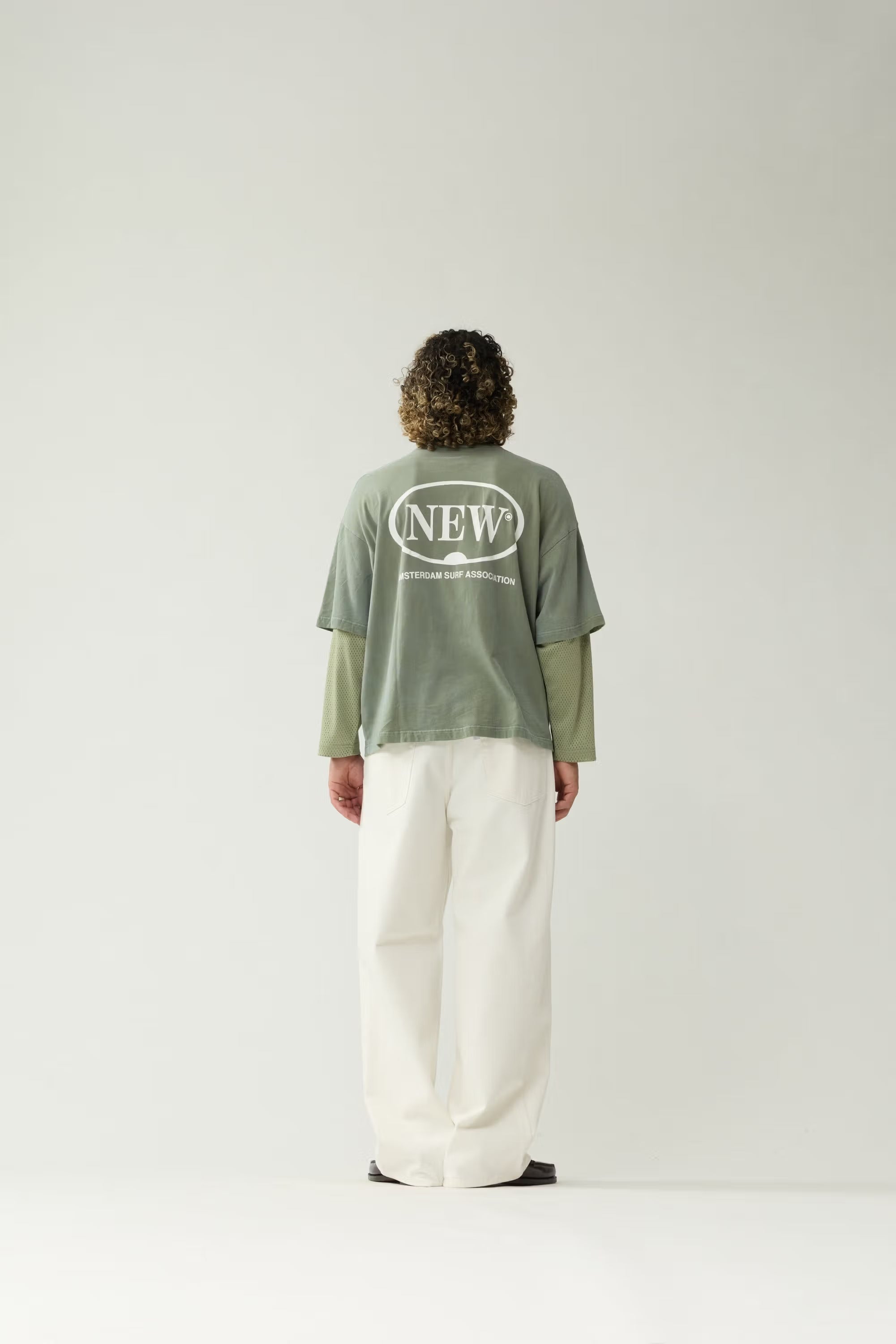 NEW AMSTERDAM SURF ASSOCIATION Double Layer Longsleeve Sea Grass