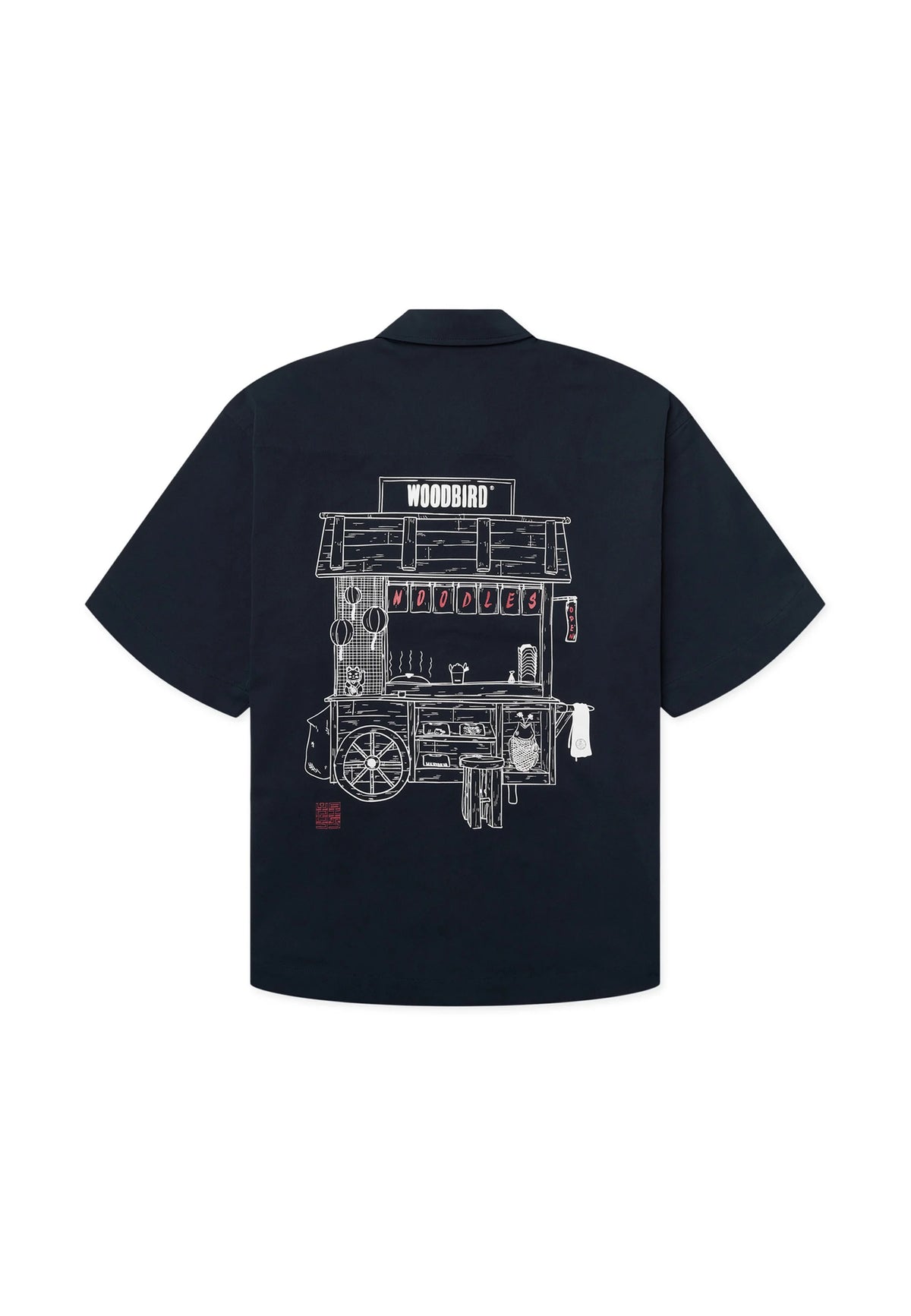 WOODBIRD Wang Work Shirt Dark Navy