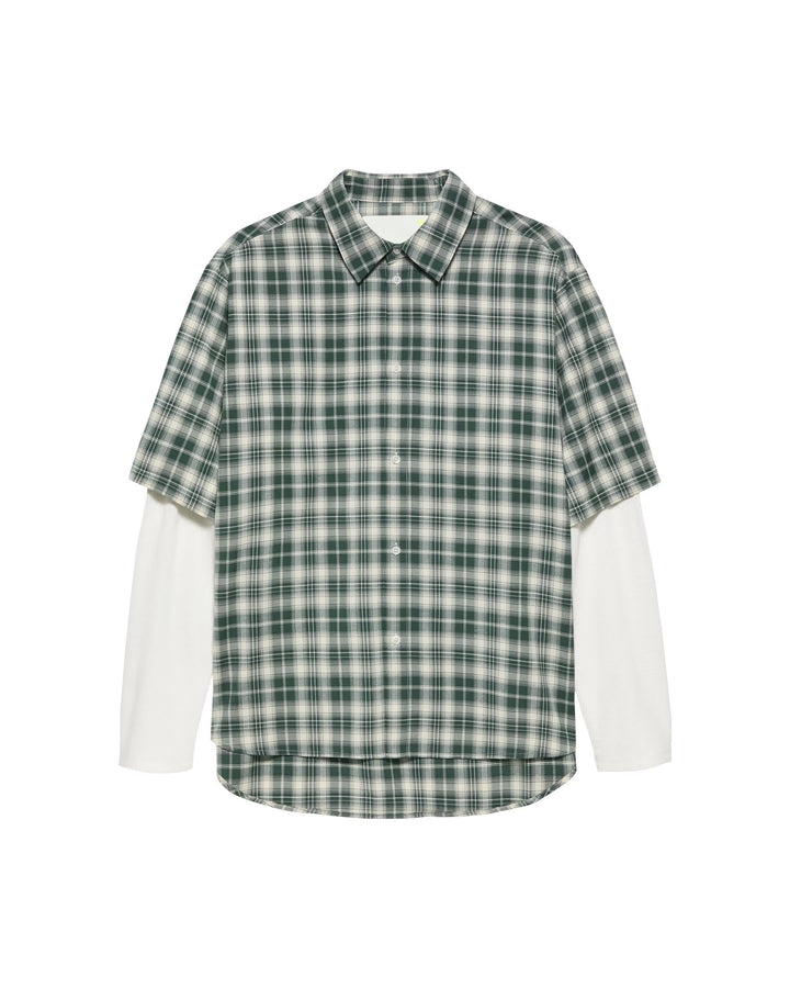 NEW AMSTERDAM SURF ASSOCIATION Double Layer Shirt White/Green