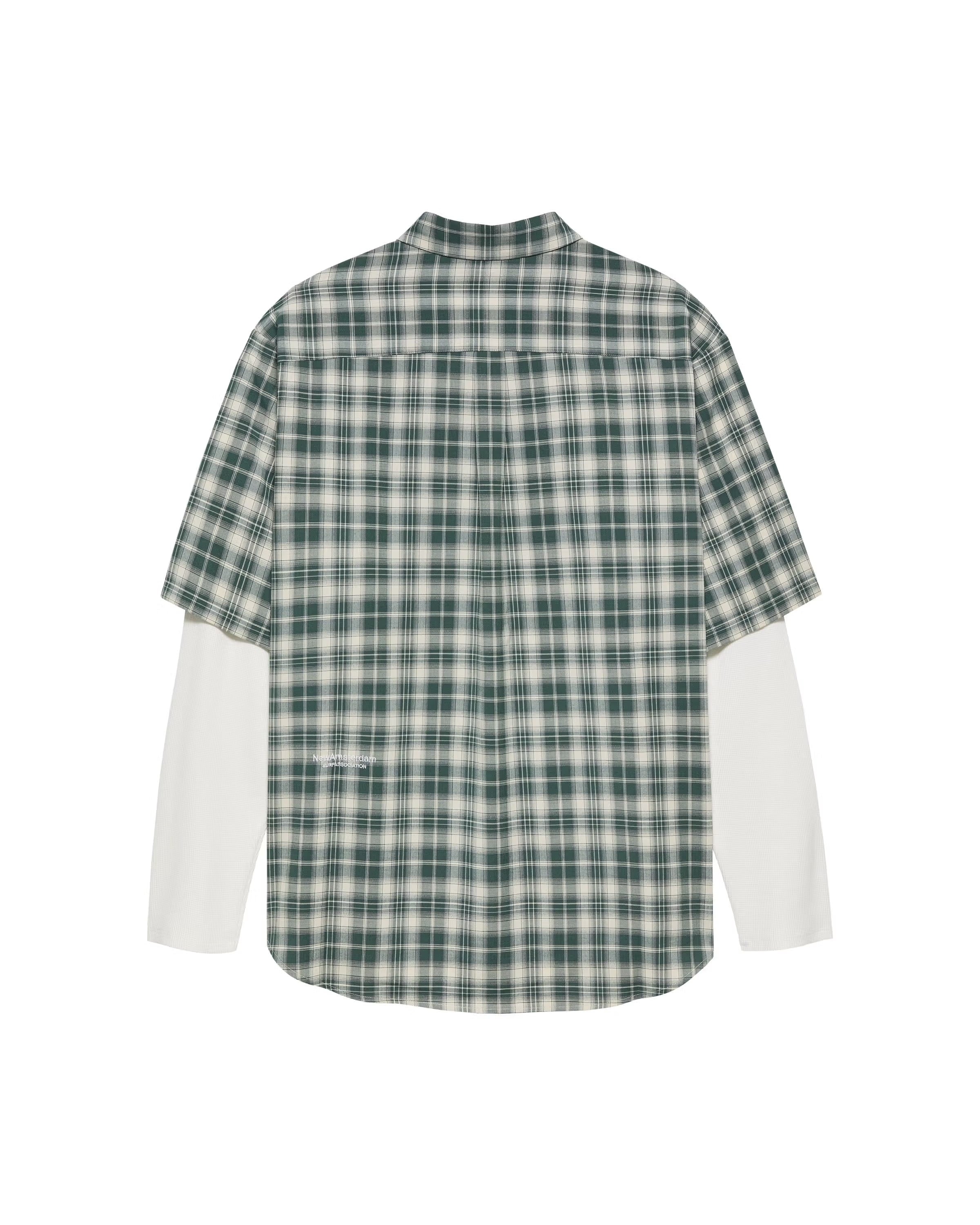 NEW AMSTERDAM SURF ASSOCIATION Double Layer Shirt White/Green