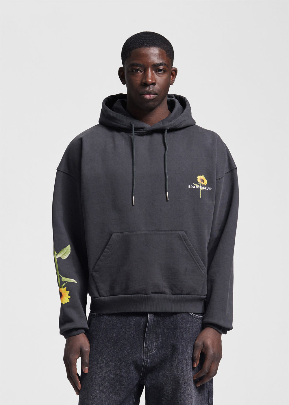 BRAMS FRUIT Sunflower Hoodie Shadow Black
