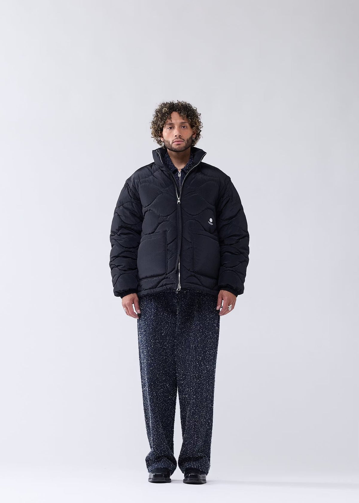 NEW AMSTERDAM SURF ASSOCIATION Detachable Jacket Black