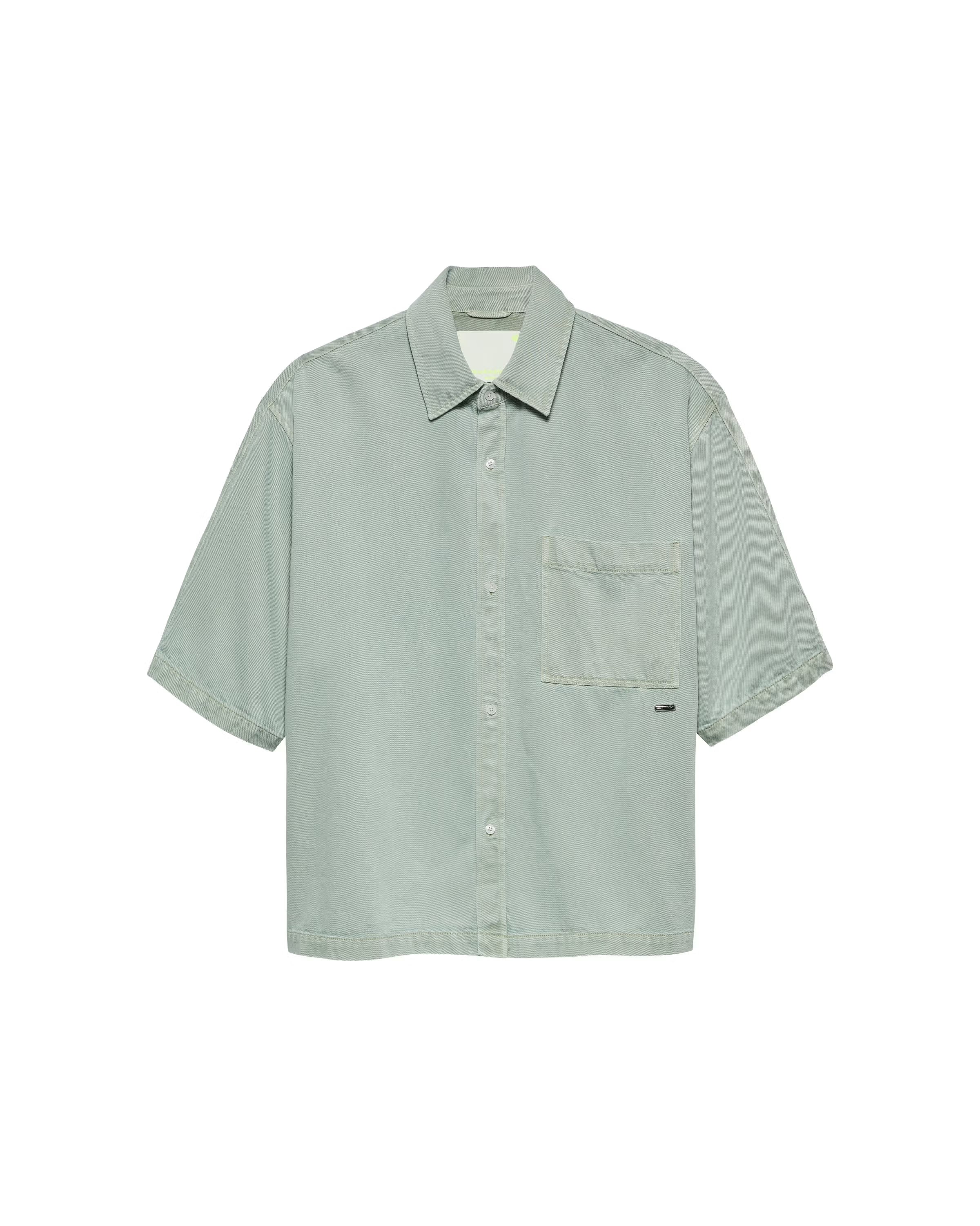 NEW AMSTERDAM SURF ASSOCIATION Denim Short Sleeve Button-up Green