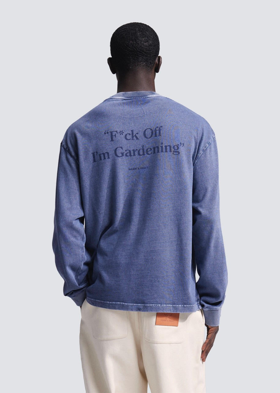 BRAMS FRUIT F*ck Off I'm Gardening Longsleeve Midnight Blue