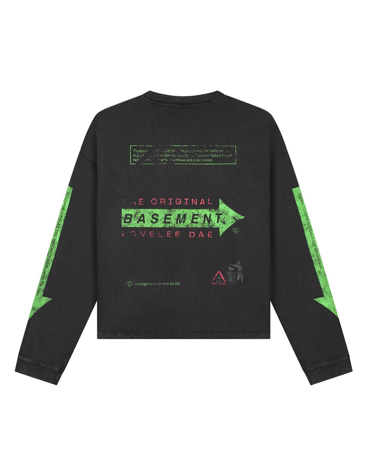 LOVELEE DAE Basement Washed Black L/S
