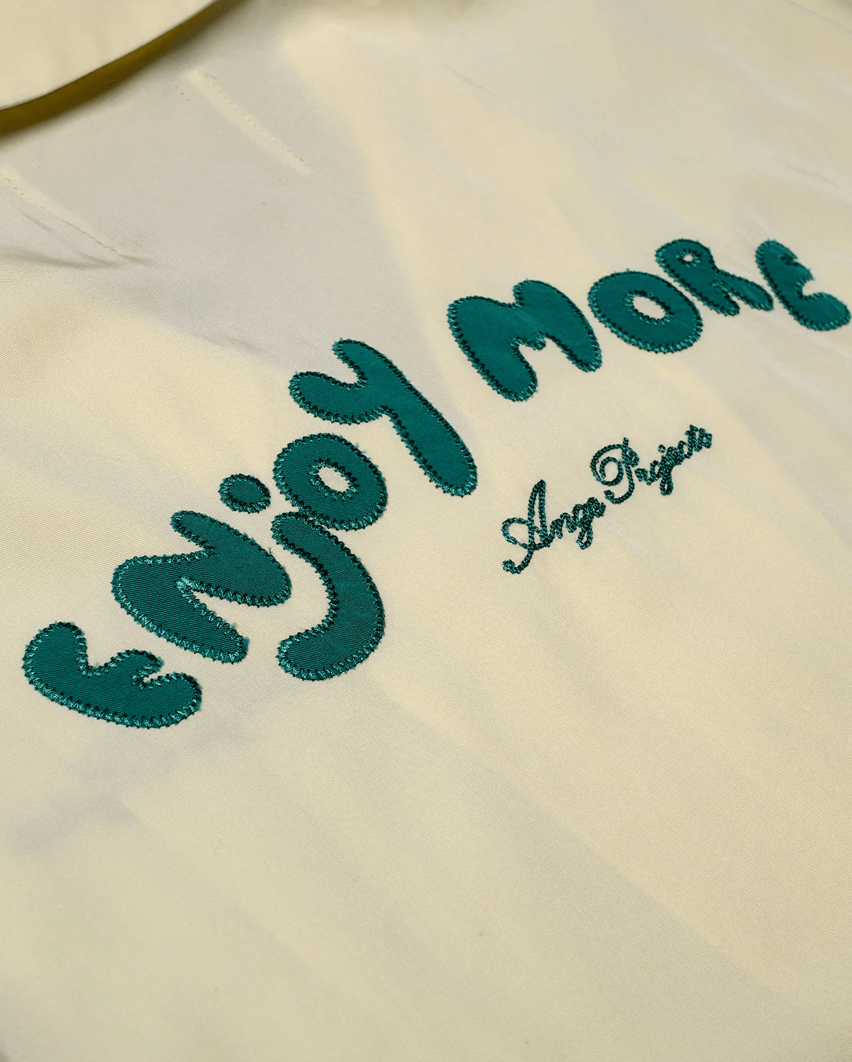 ANGE PROJECTS Enjoy More Bowling Shirt Butter Yellow
