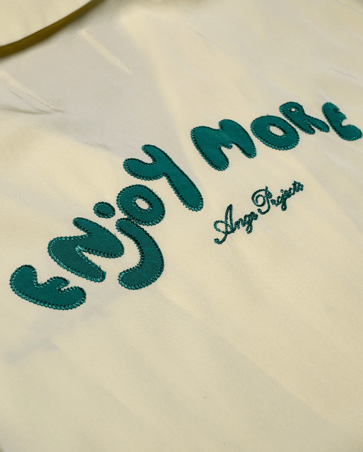 ANGE PROJECTS Enjoy More Bowling Shirt Butter Yellow