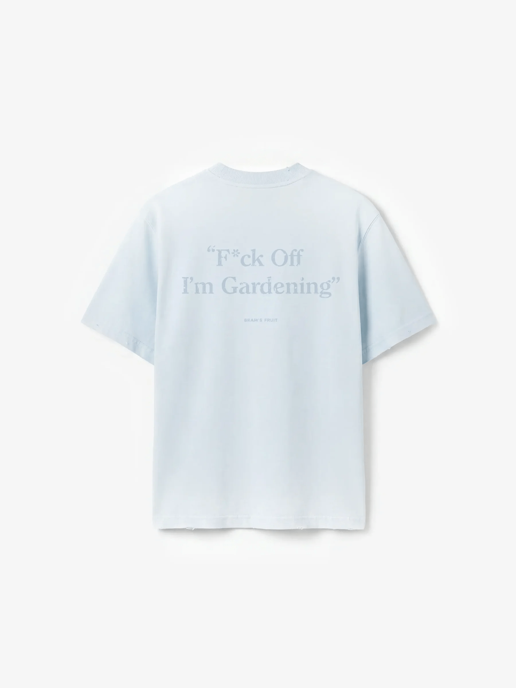 BRAM'S FRUIT Distressed F*ck Off I'm Gardening T-Shirt Blueberry  S