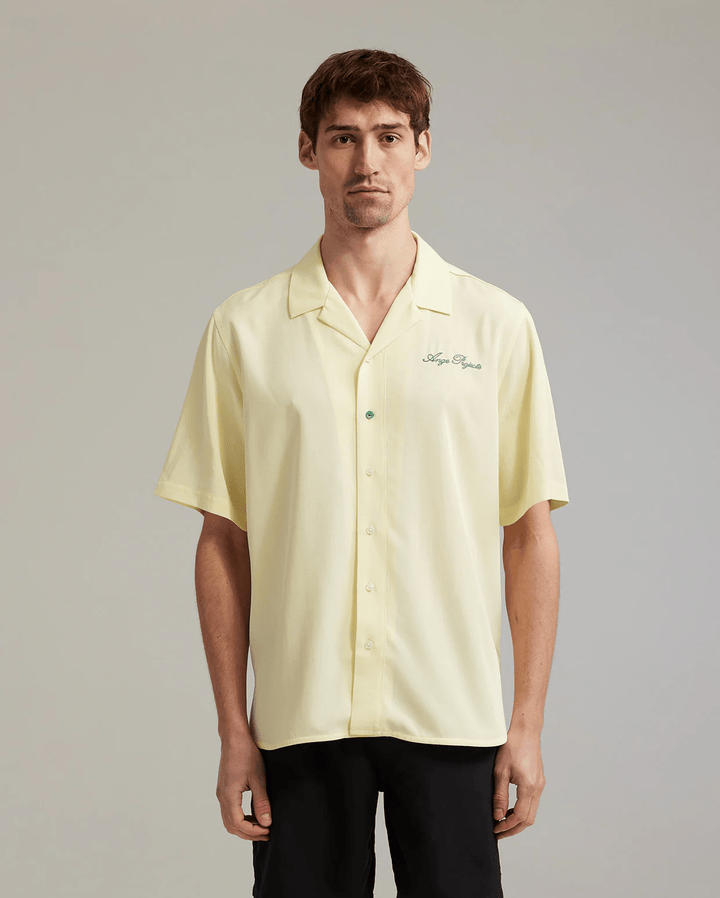 ANGE PROJECTS Enjoy More Bowling Shirt Butter Yellow