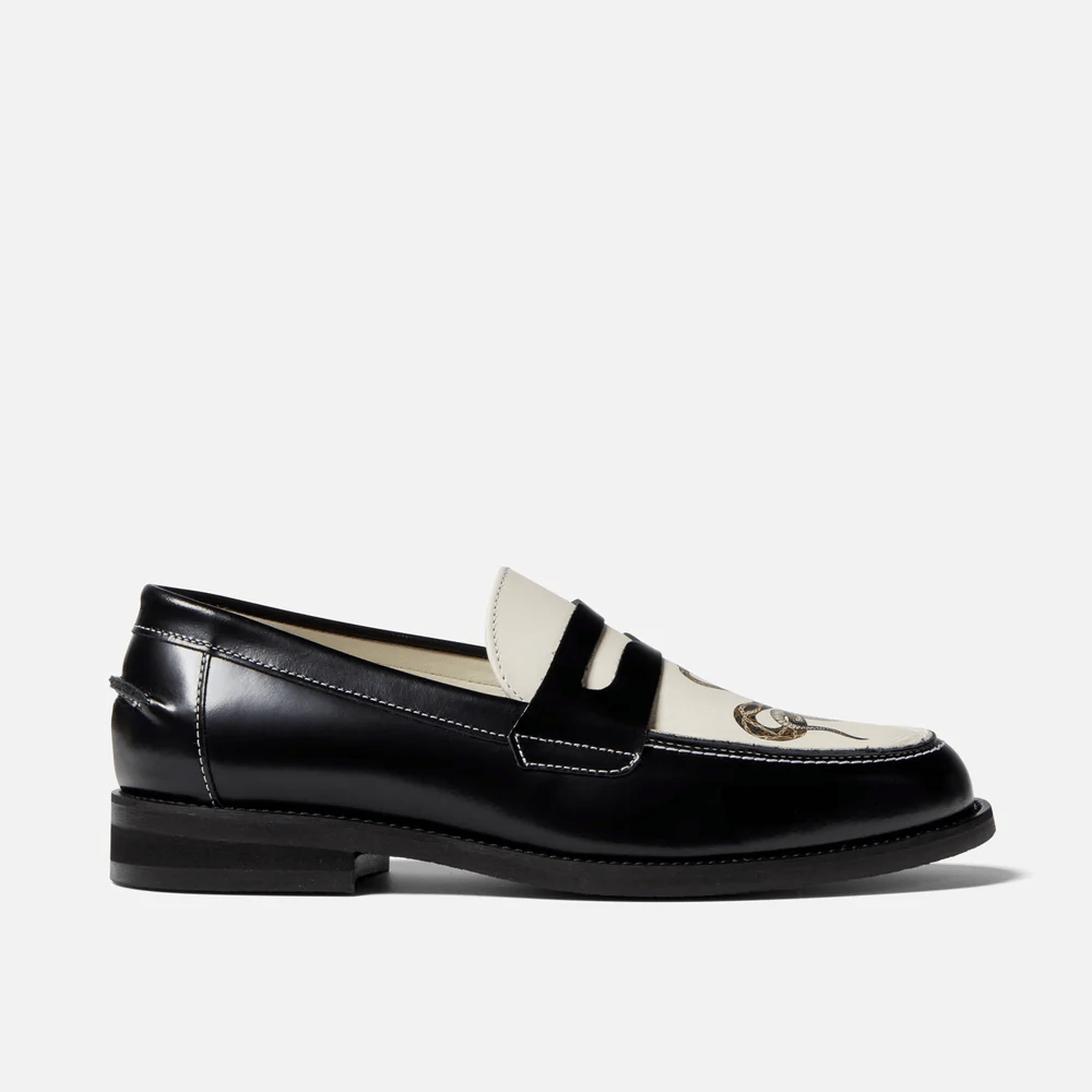 DUKE + DEXTER Snake Penny Loafer