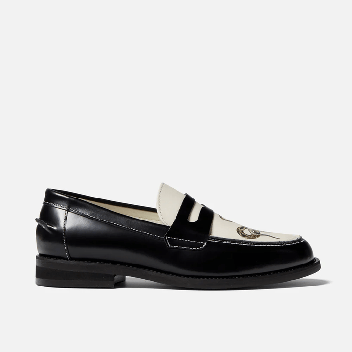 DUKE + DEXTER Snake Penny Loafer