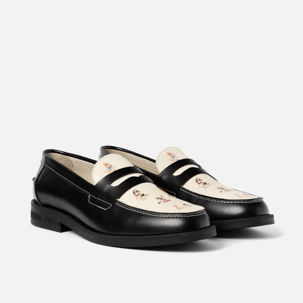 DUKE + DEXTER Wide Pin Up Penny Loafer
