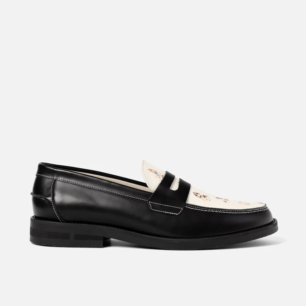DUKE + DEXTER Wide Pin Up Penny Loafer