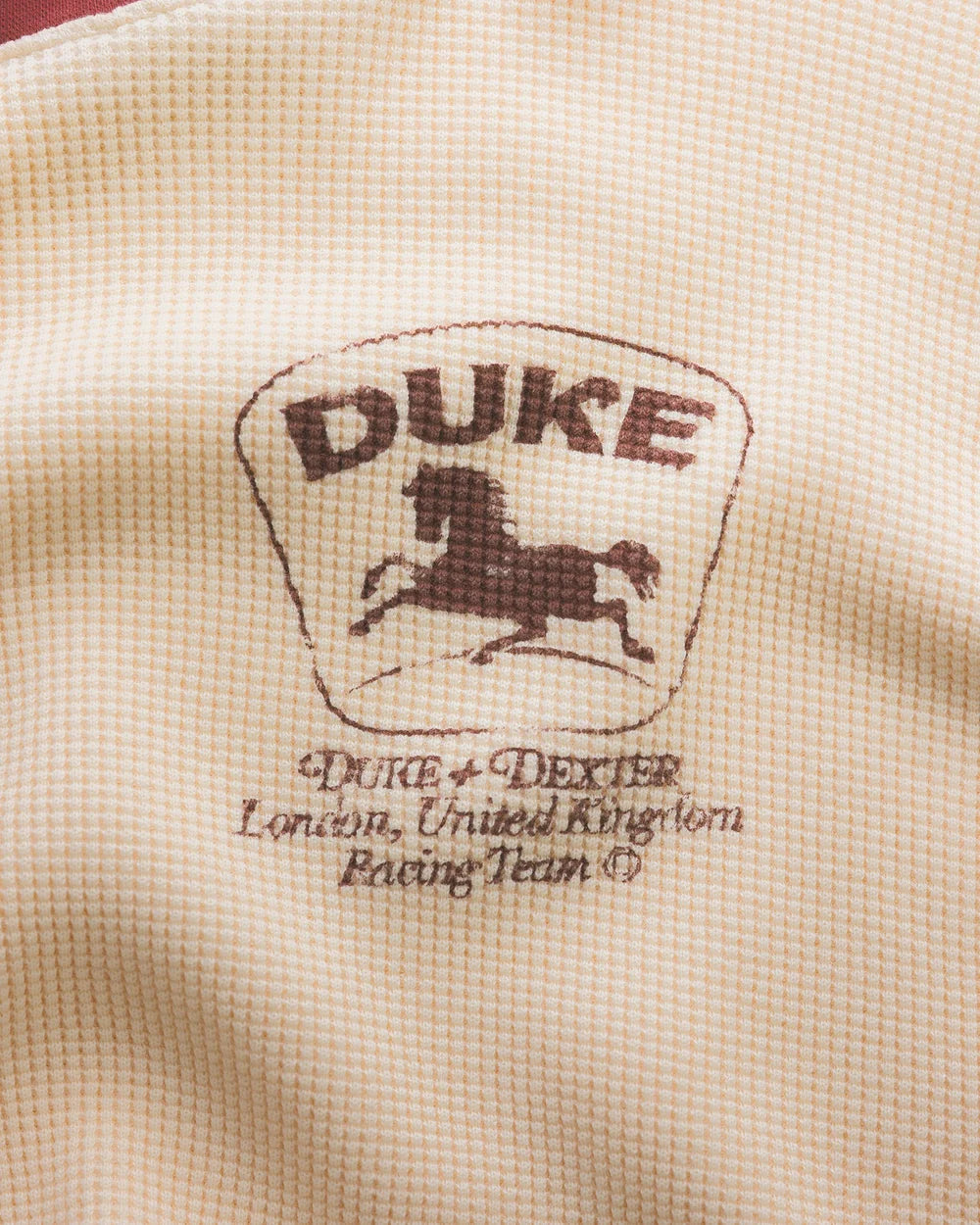 DUKE + DEXTER DR4 Light Sand Racing Waffle Top